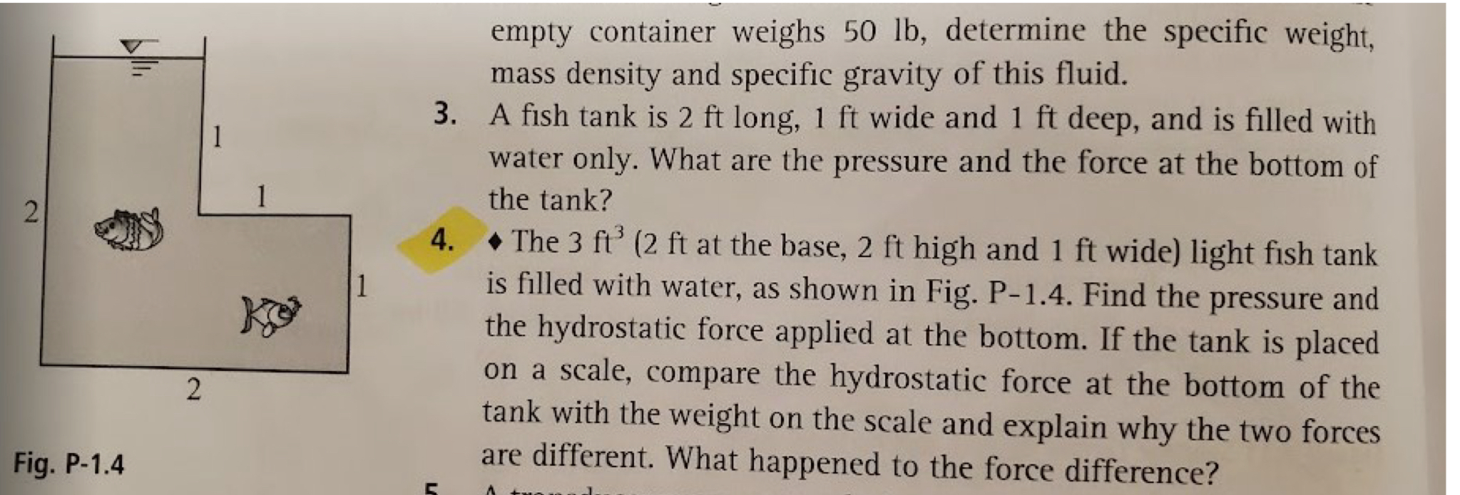 empty container weighs 5 0 l b , determine the