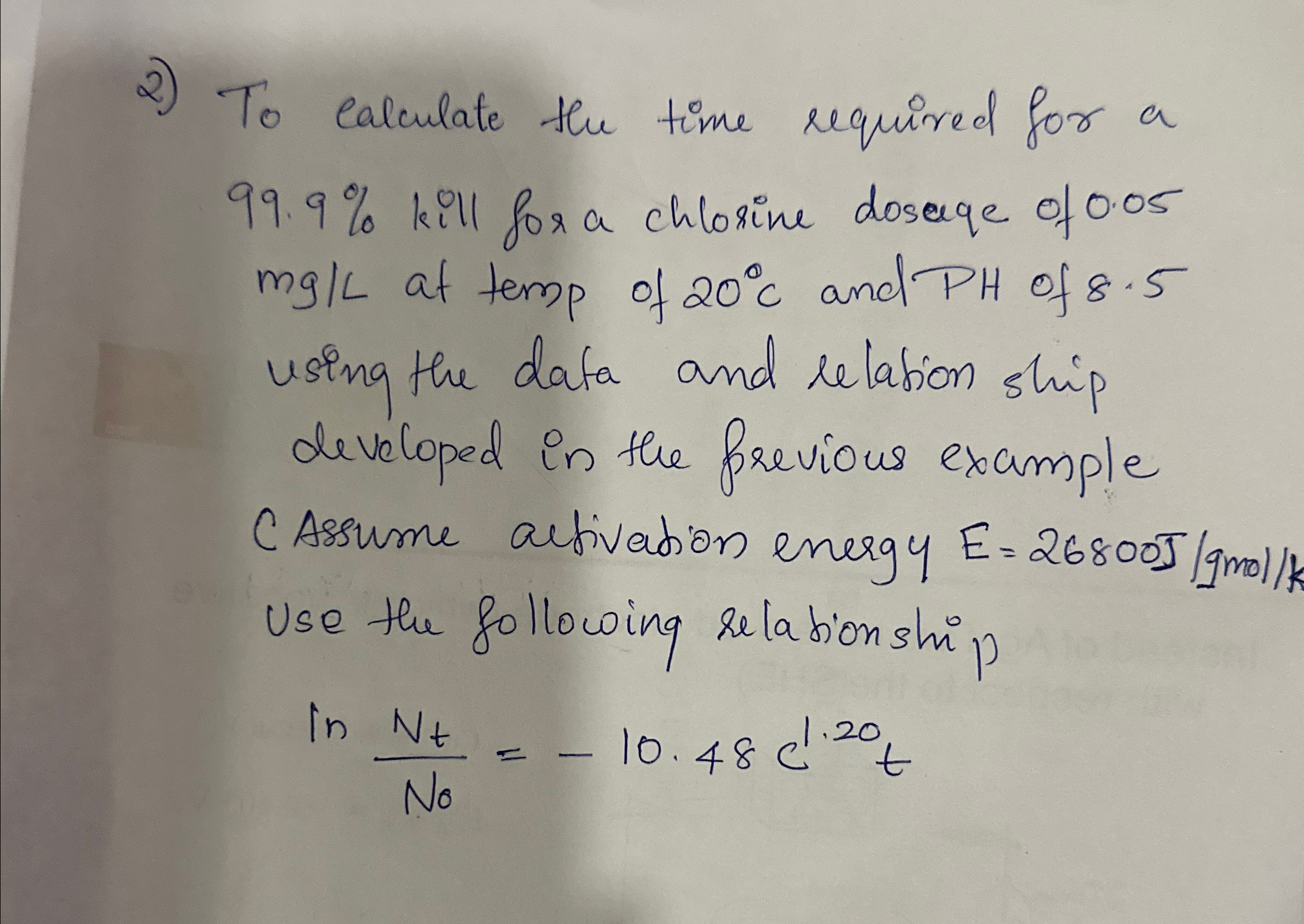 To calculate the time required for a 9 9 . 9 %