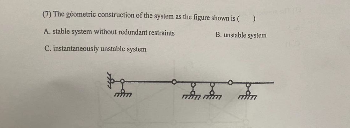 ( 7 ) The geometric construction of the system as