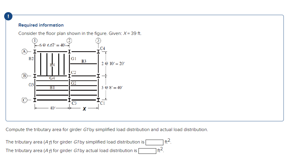 Required information Consider the floor nlan