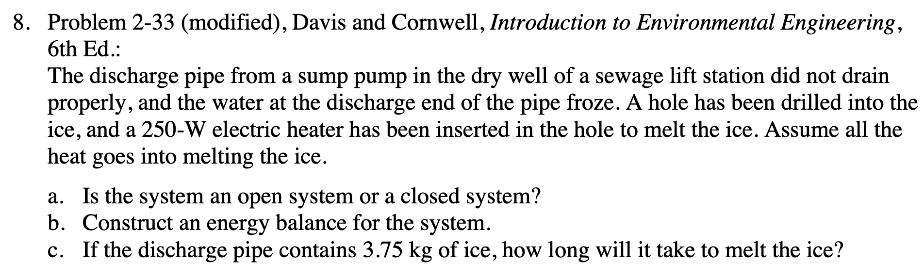 Problem 2 - 3 3 ( modified ) , Davis and
