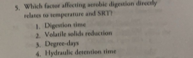 Which factor affecting aerobic digestion difectly