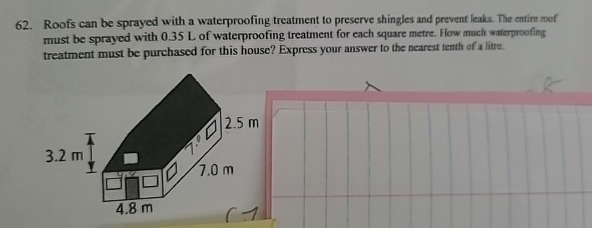 Roofs can be sprayed with a waterproofing