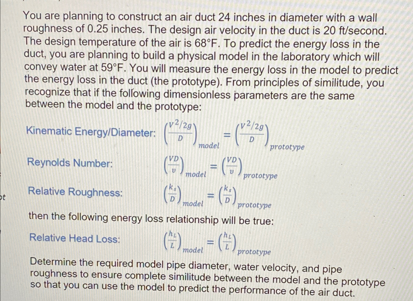 You are planning to construct an air duct 2 4