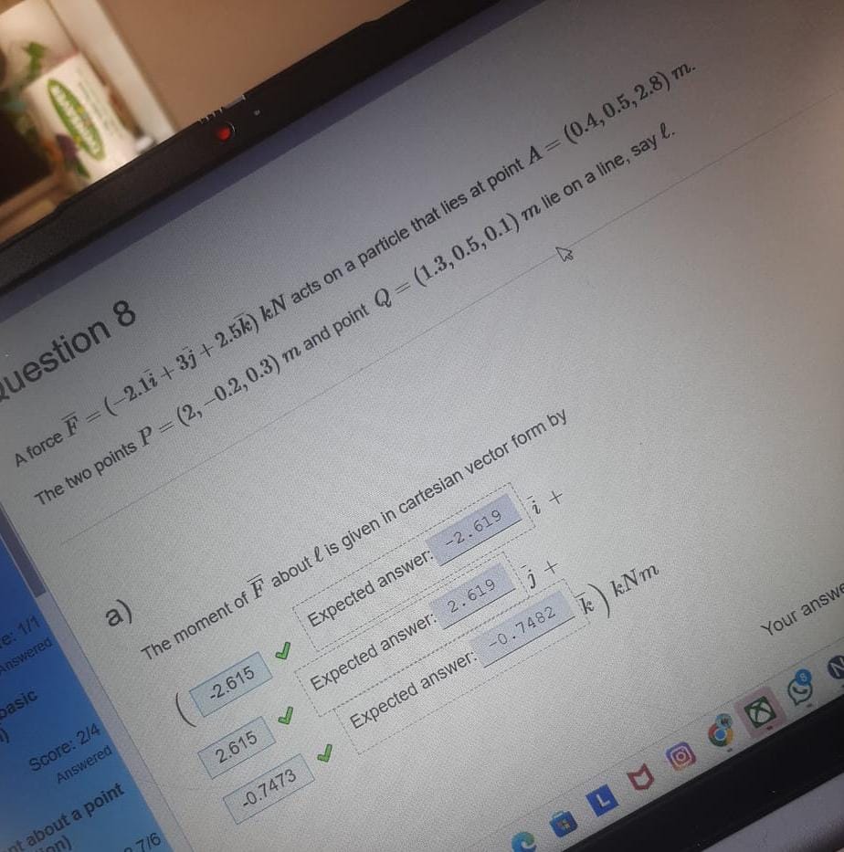 b ) Corresponding Component b ) The corresponding