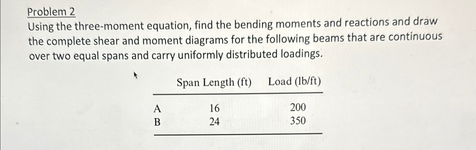 Problems 3 . 8 . A , B Using the three - moment