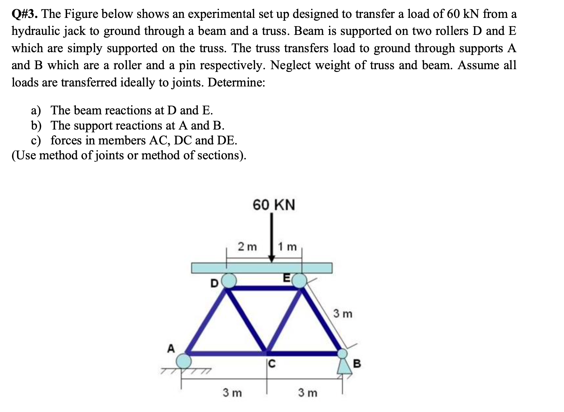 Q# 3 . The Figure below shows an experimental set