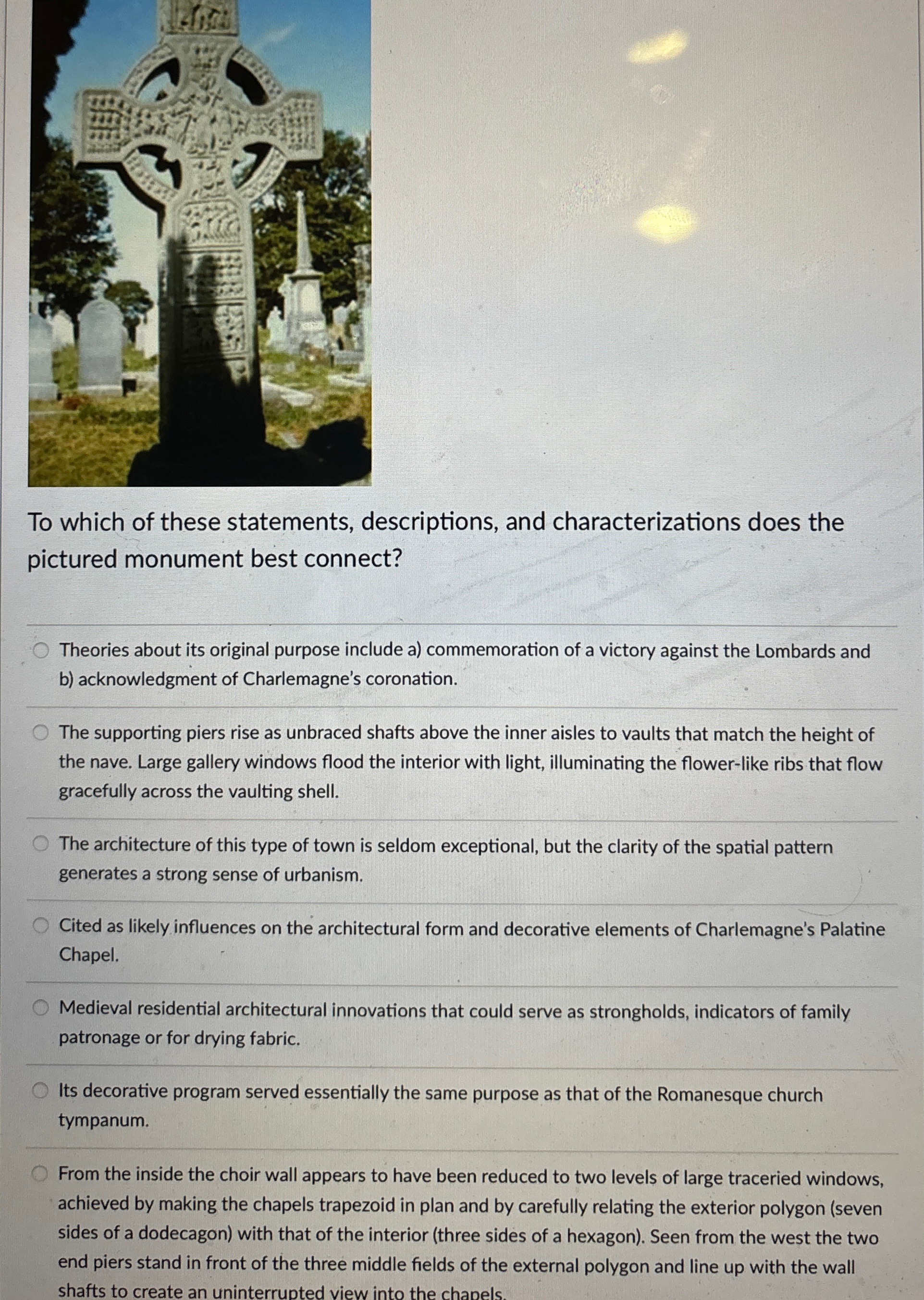 To which of these statements, descriptions, and