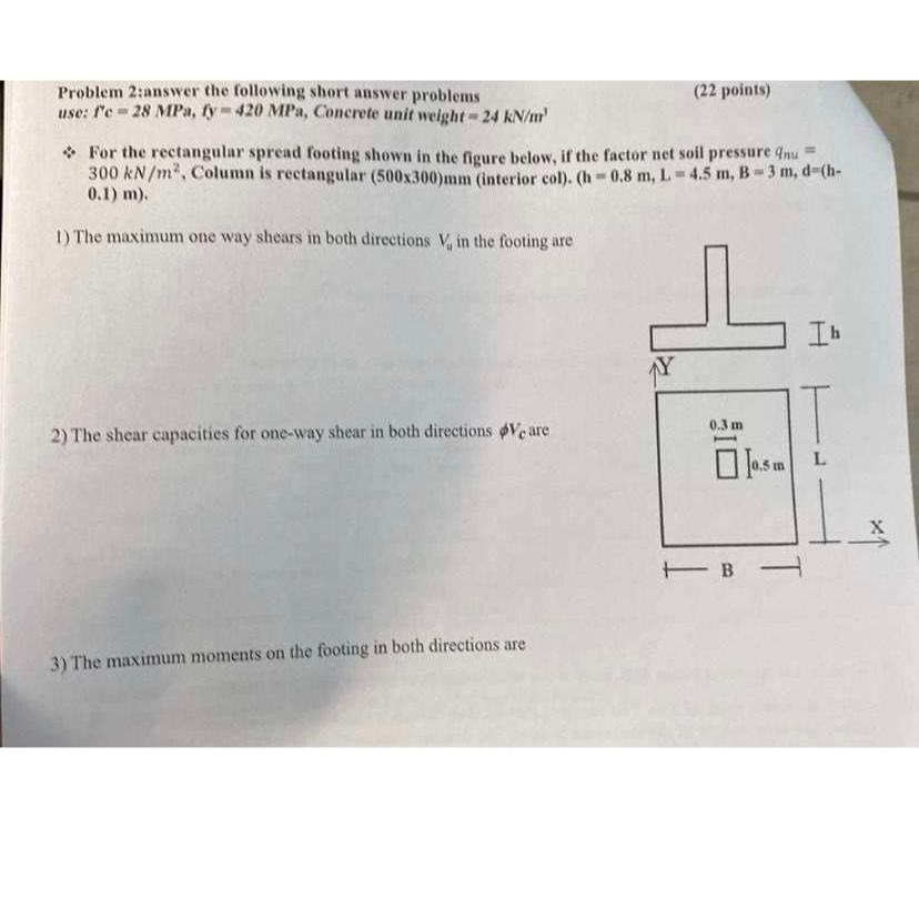 Problem 2 :answer the following short answer