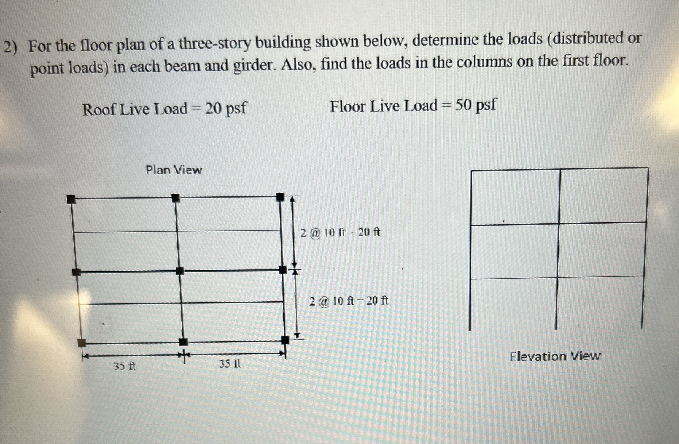 For the floor plan of a three - story building