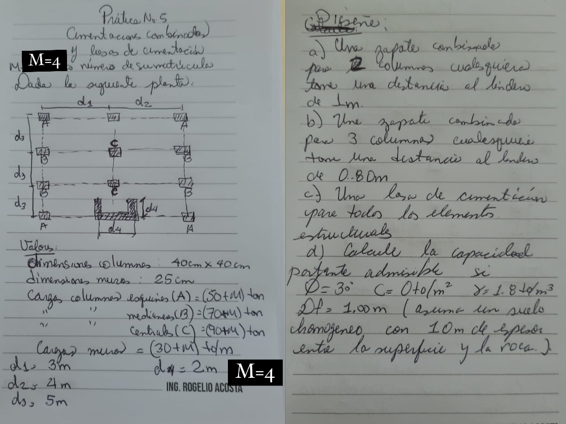 Pr tica No . 5 Ciment accons combinadas ) y losas