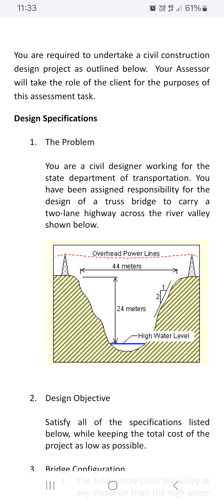 You are required to undertake a civil