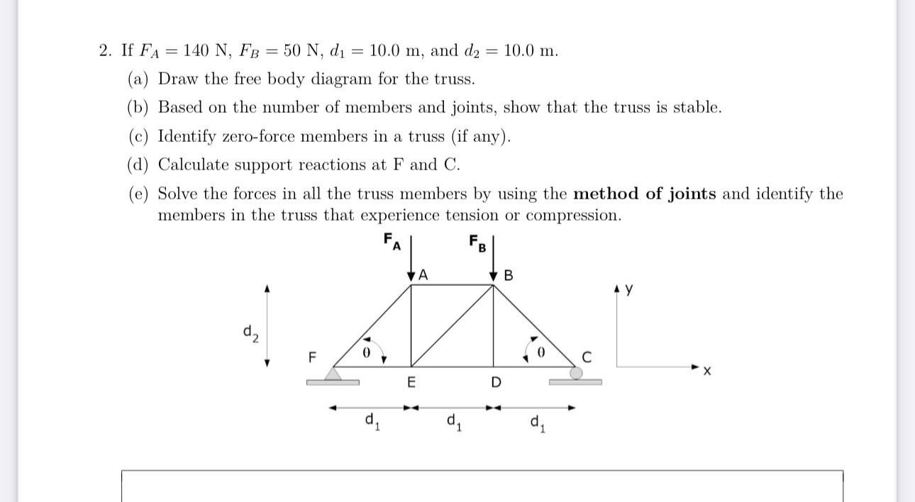 If F A = 1 4 0 N , F B = 5 0 N , d 1 = 1 0 . 0 m