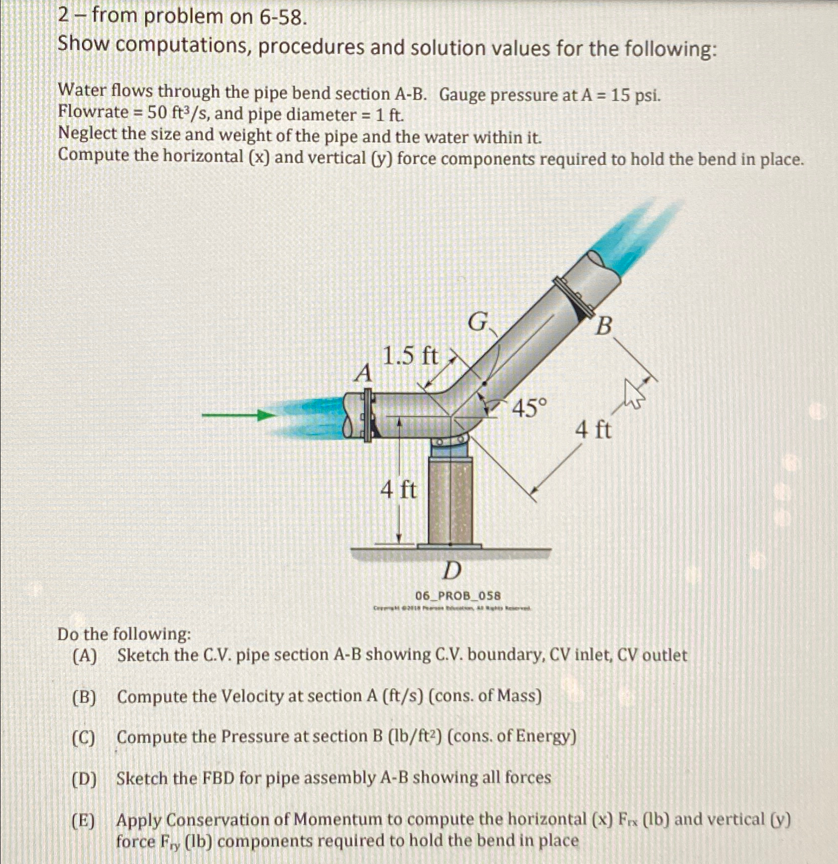 2 - from problem on 6 - 5 8 . Show computations,