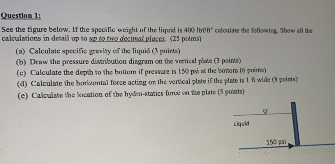 Question 1 : See the figure below. If the