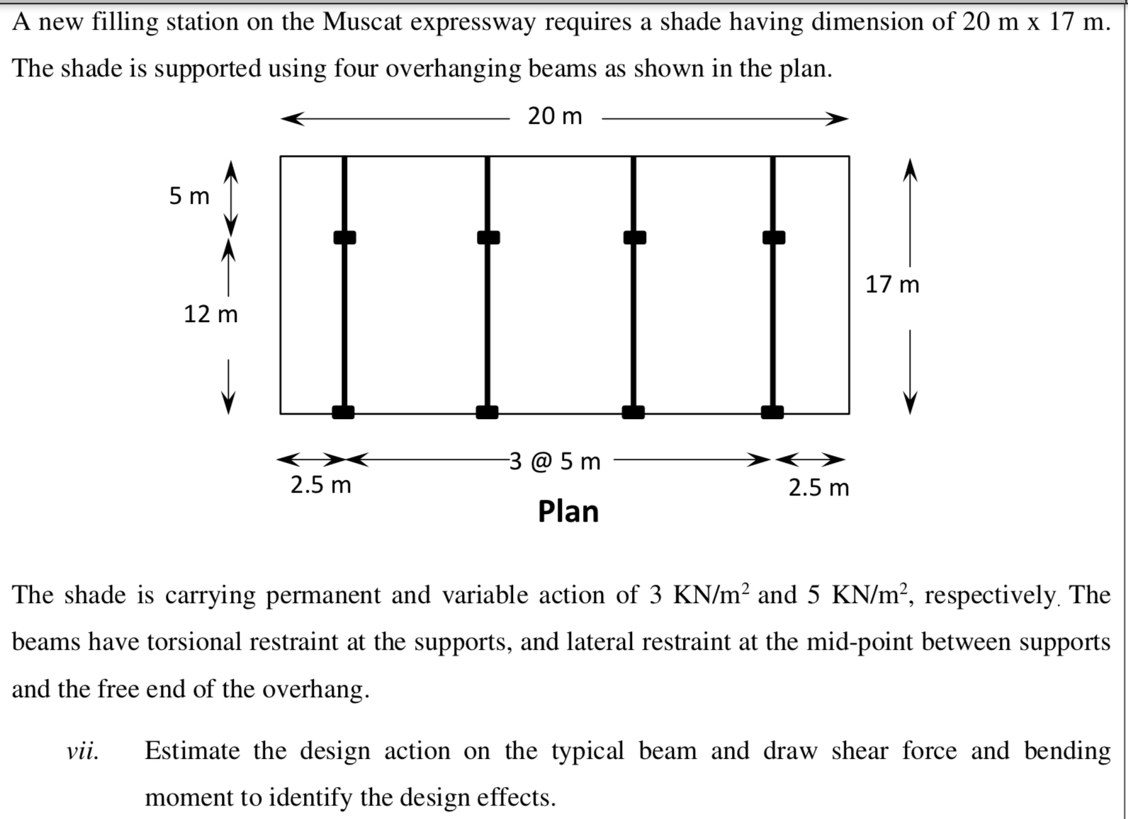 viii. Identify the critical segment for lateral