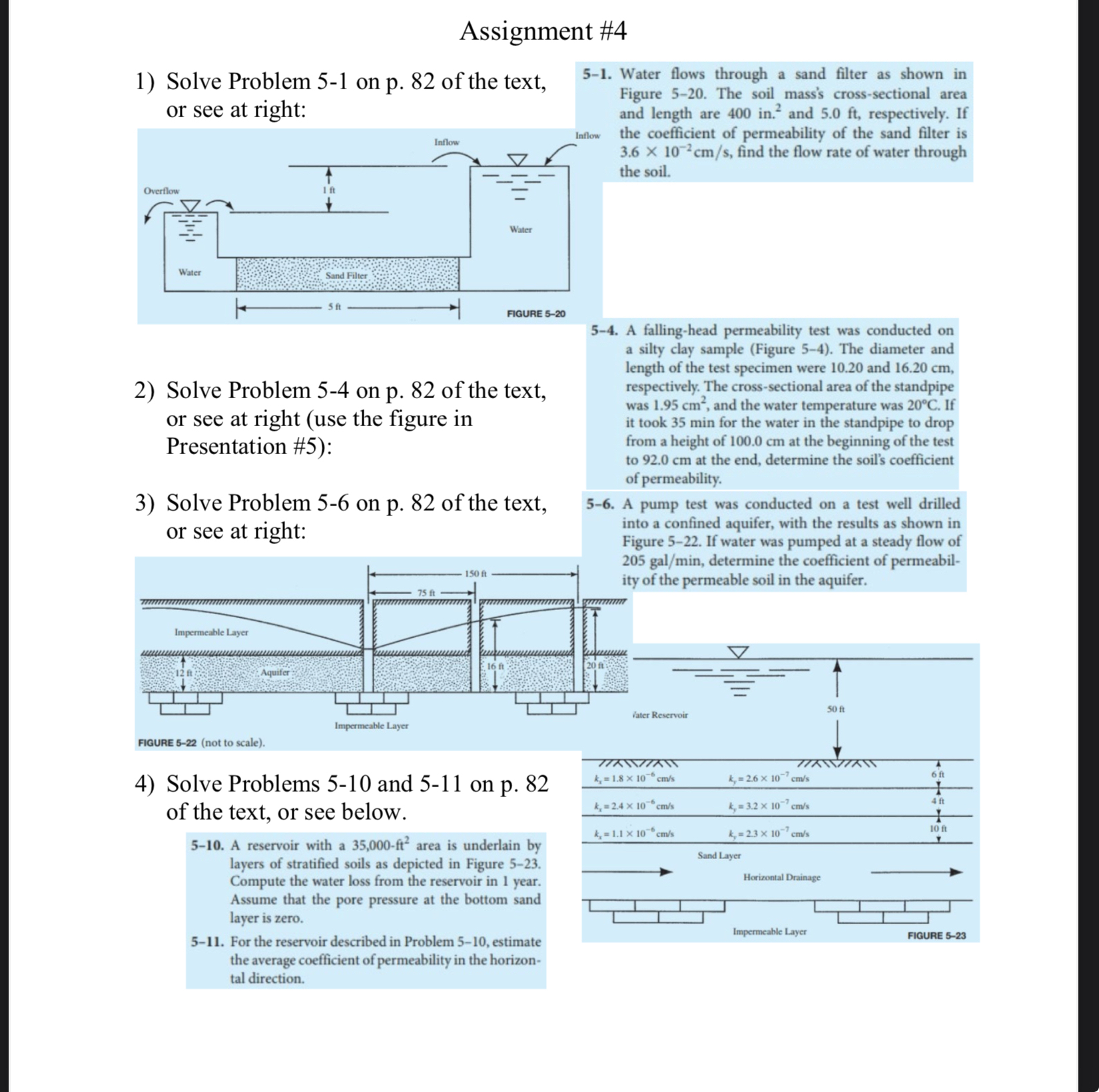 Assignment # 4 Solve Problem 5 - 1 on p . 8 2 of