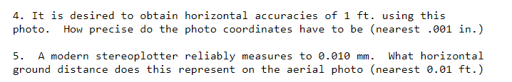 Assume a 9 x 9 in . format 6 in . focal length