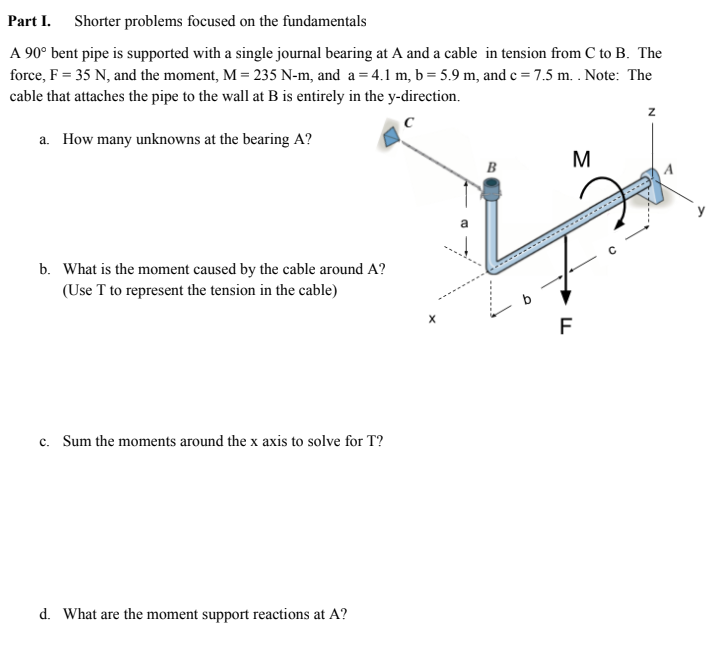 Part I. Shorter problems focused on the