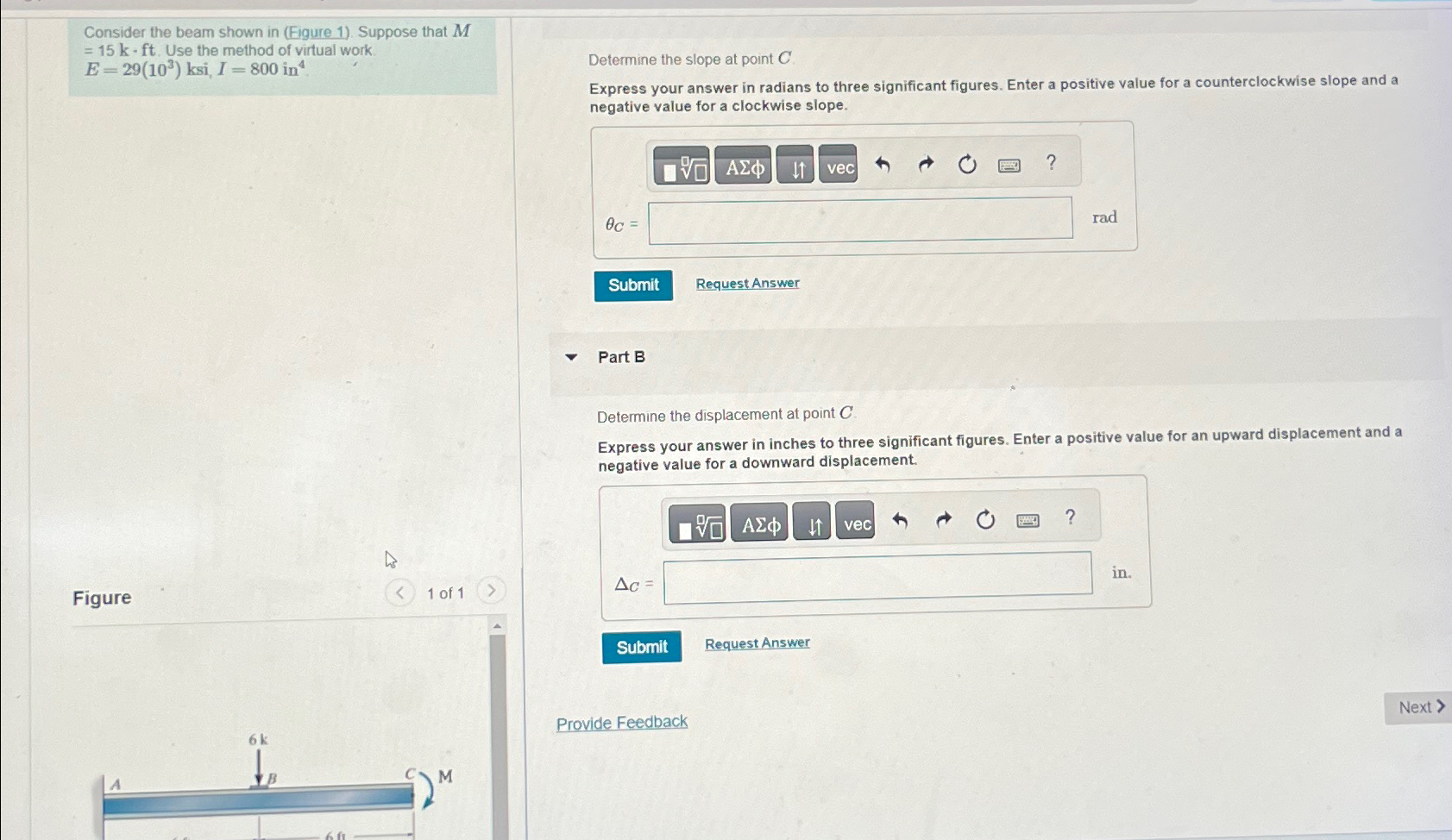 Consider the beam shown in ( Figure 1 ) . Suppose