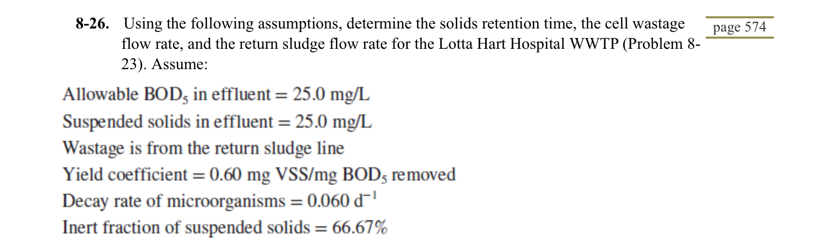 8 - 2 6 . Using the following assumptions,