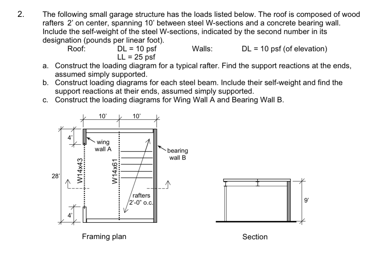 The following small garage structure has the