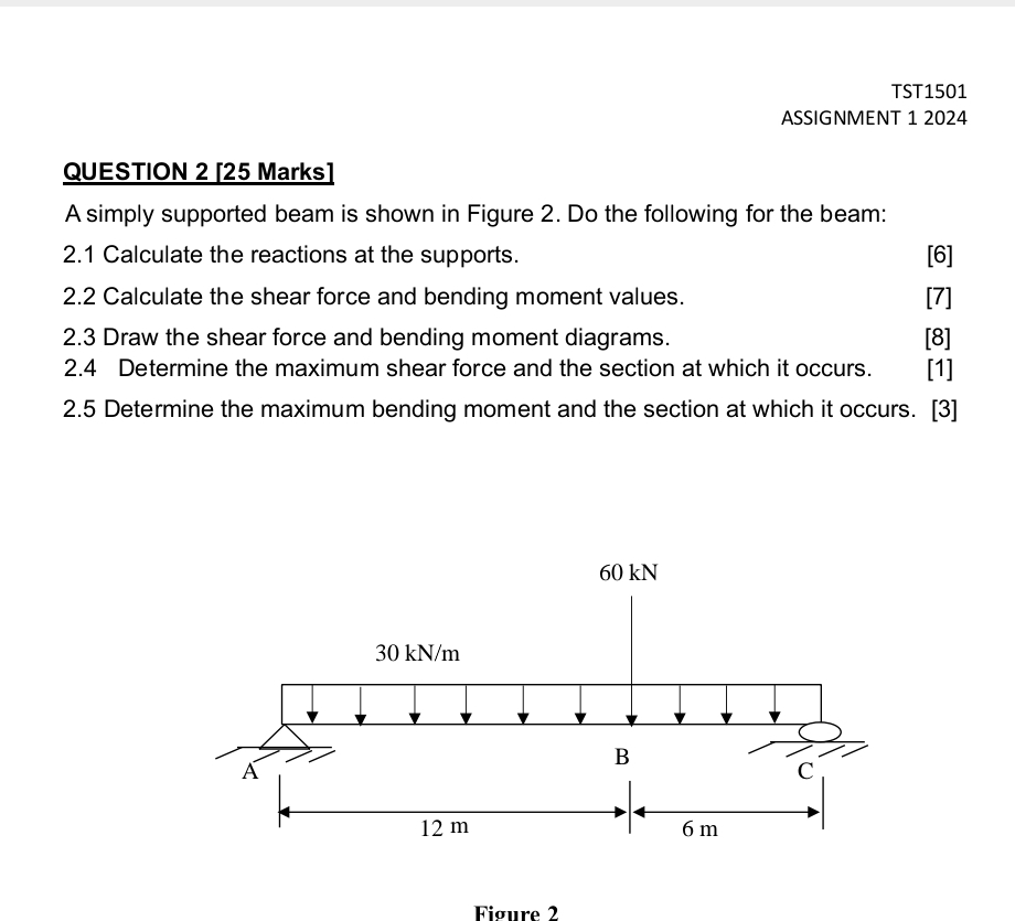 TST 1 5 0 1 ASSIGNMENT 1 2 0 2 4 QUESTION 2 [ 2 5