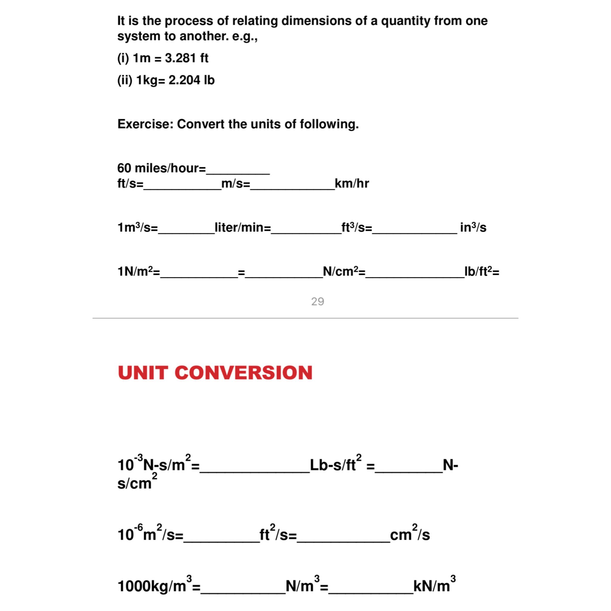 It is the process of relating dimensions of a
