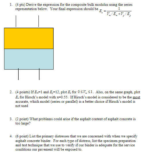 ( 4 pts ) Derive the expression for the composite