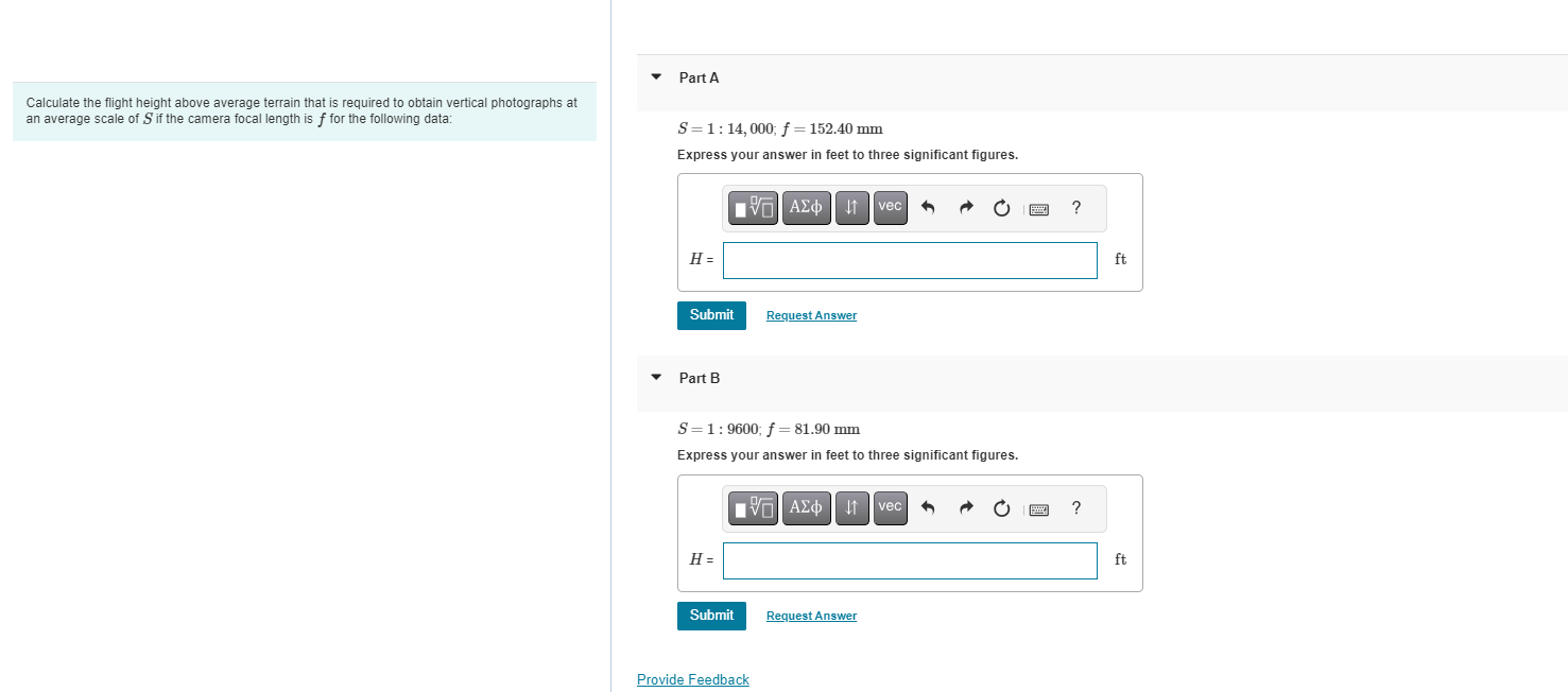 Calculate the flight height above average terrain