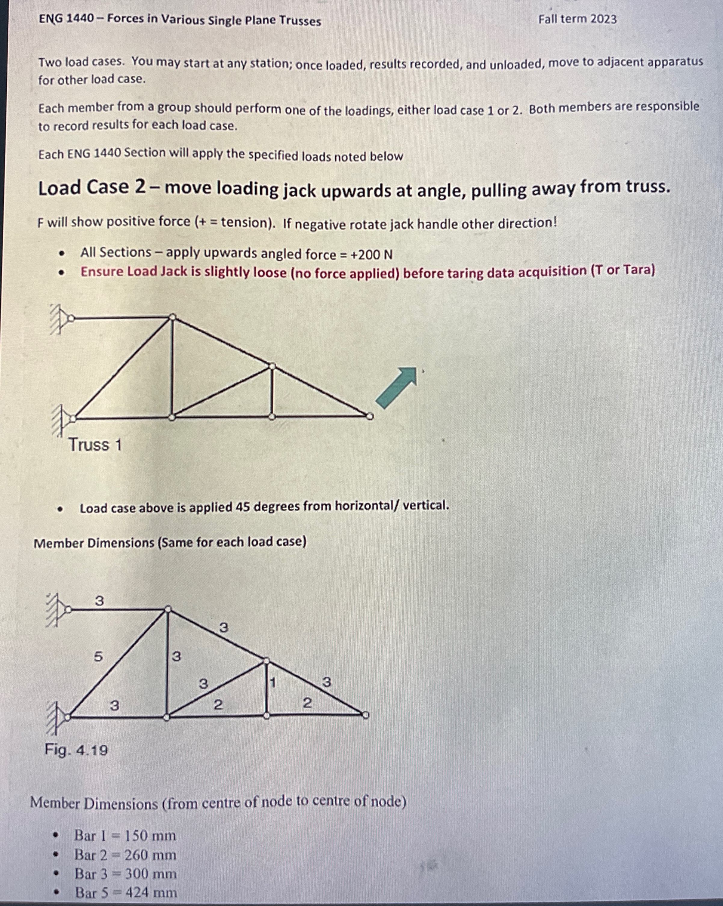 ENG 1 4 4 0 - Forces in Various Single Plane