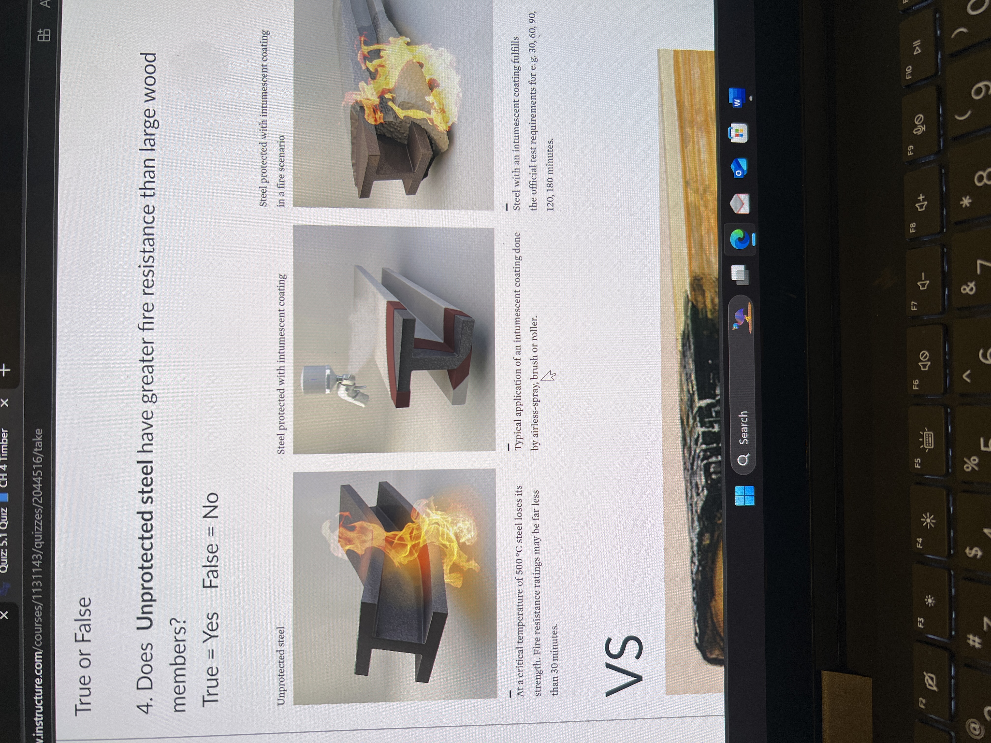 does unprotexted steel have greater fire