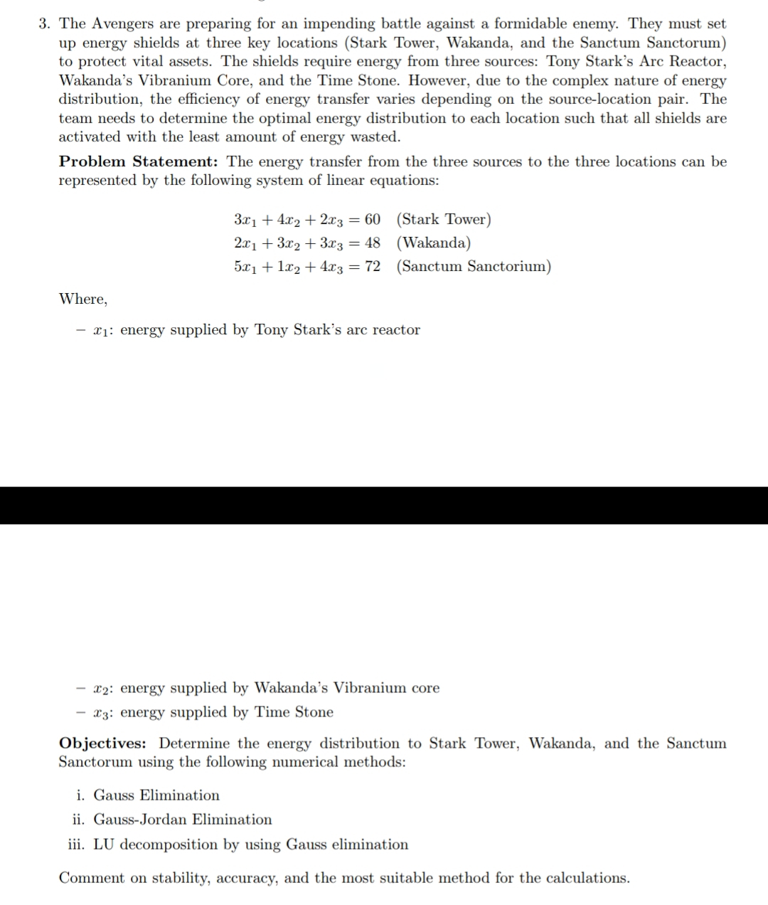 - x 2 : energy supplied by Wakanda's Vibranium