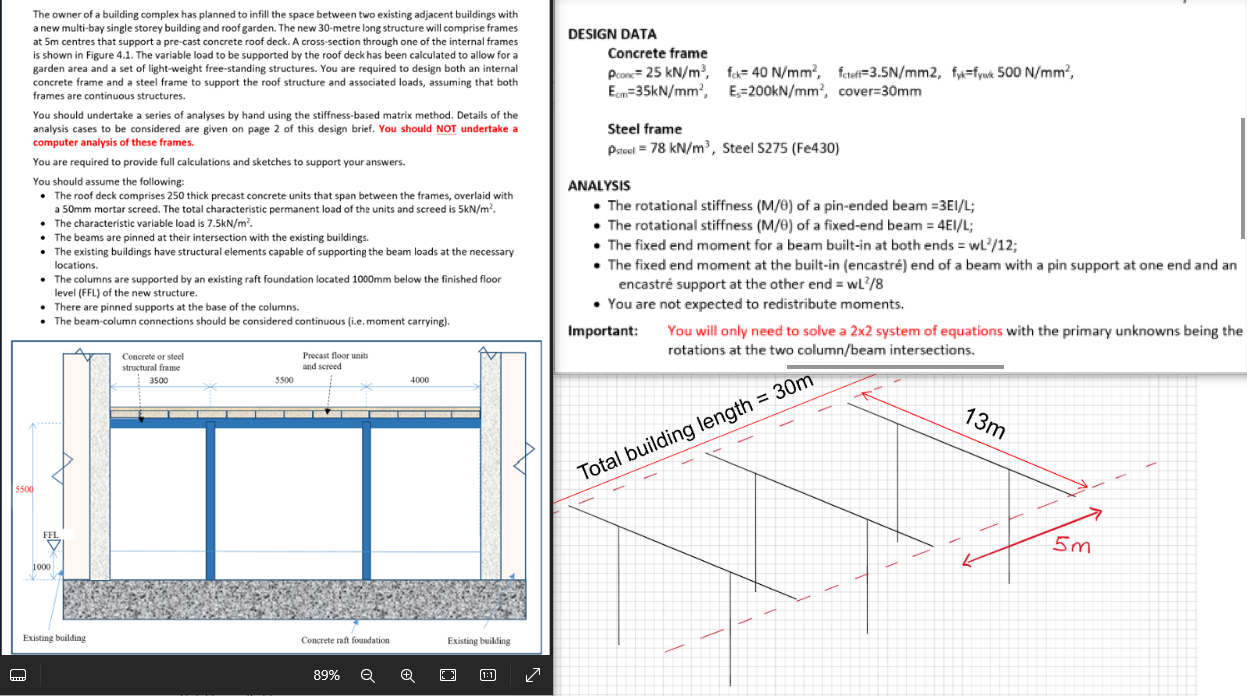 QUESTION: Calculate servicibility permenant loads
