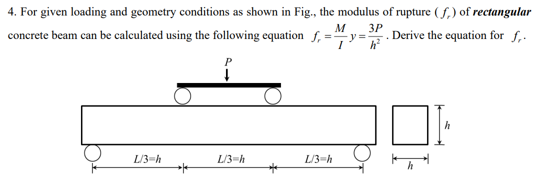 For given loading and geometry conditions as