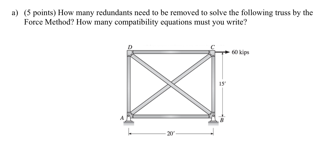 a ) ( 5 points ) How many redundants need to be