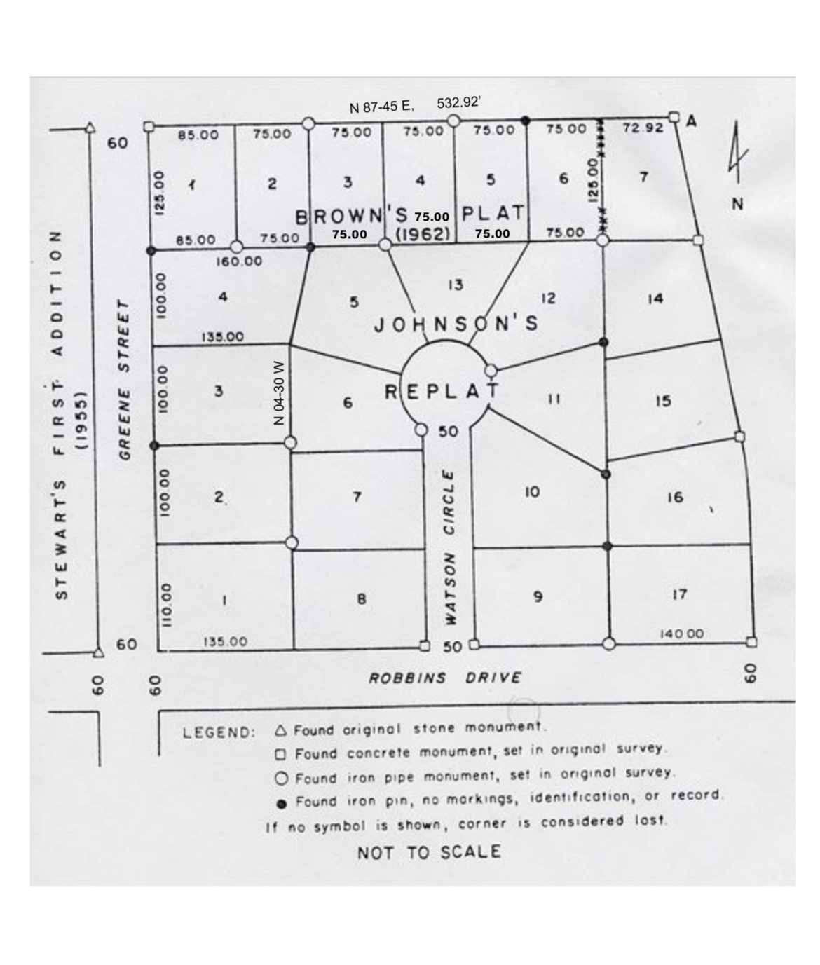 To relocate the lost corner at the southwest