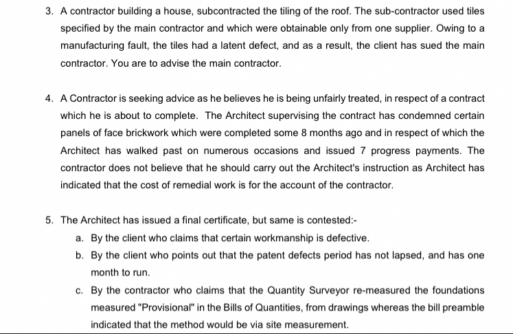 Using form of condition of contract: NEC, JBCC ,