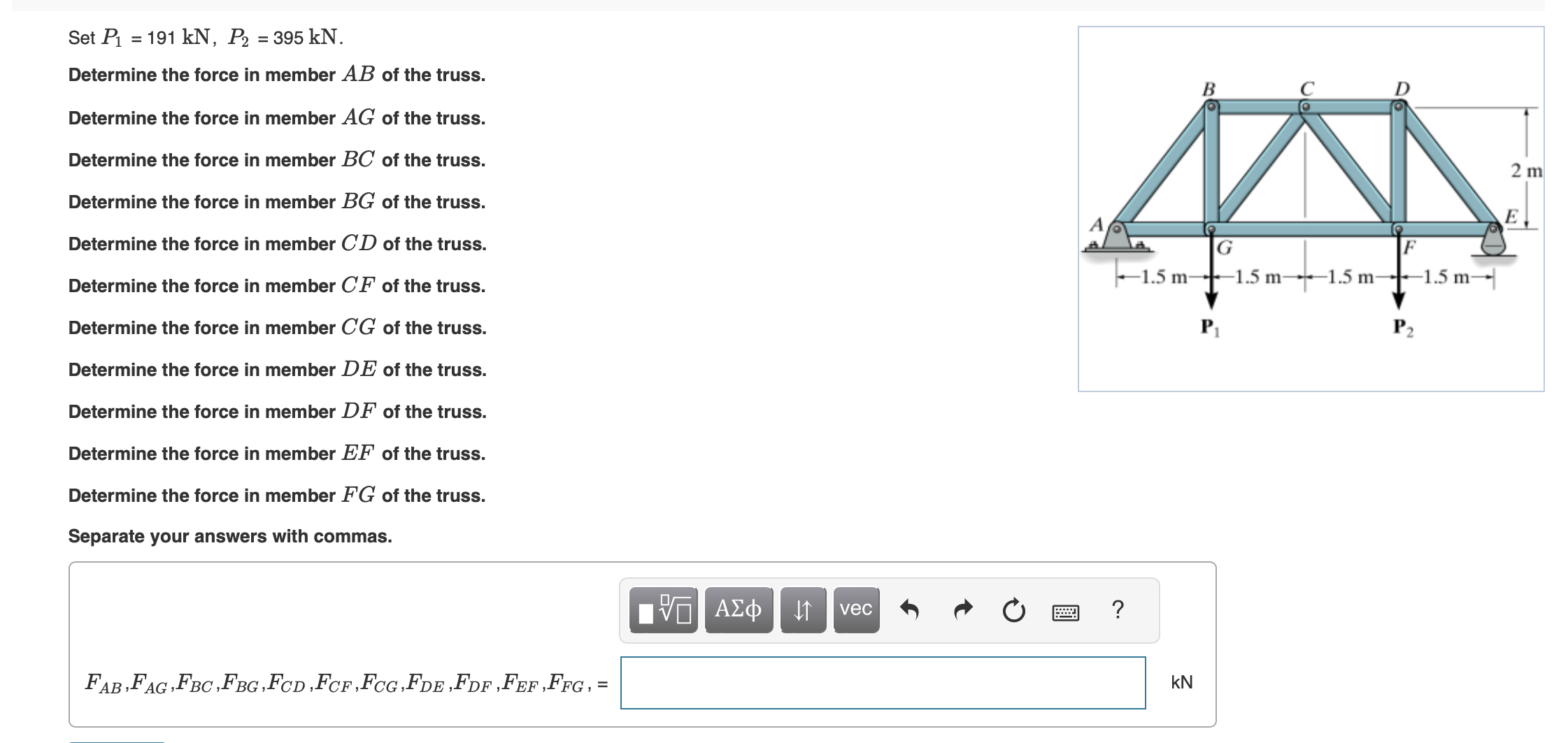 Set P 1 = 1 9 1 k N , P 2 = 3 9 5 k N . Determine