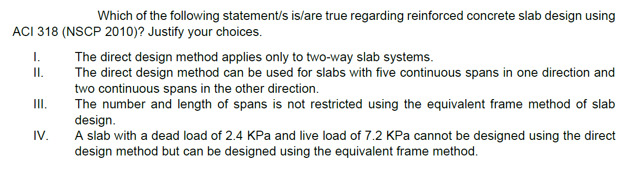 Which of the following statement / s is / are