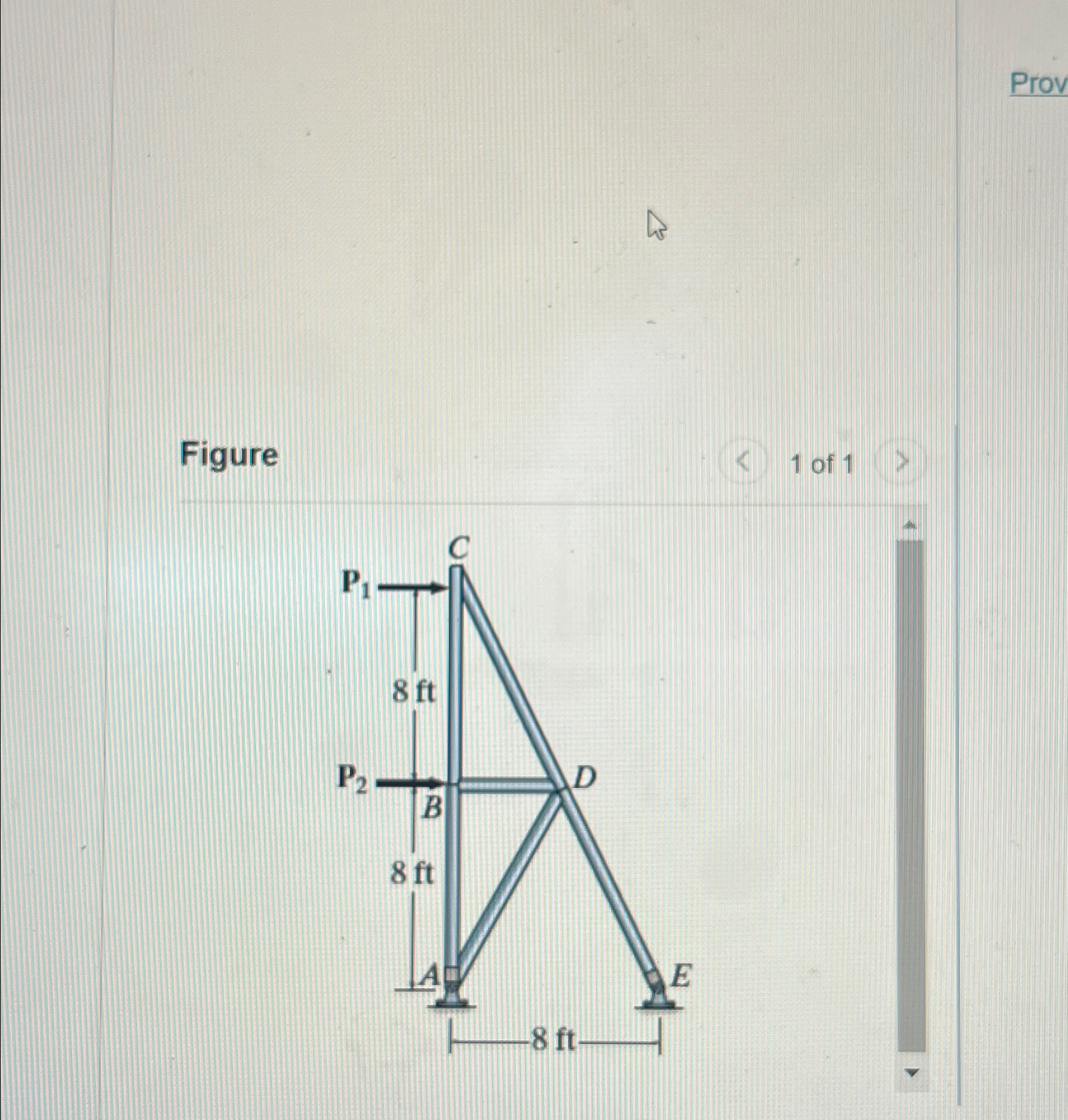 Consider the truss shown. Assume the members are