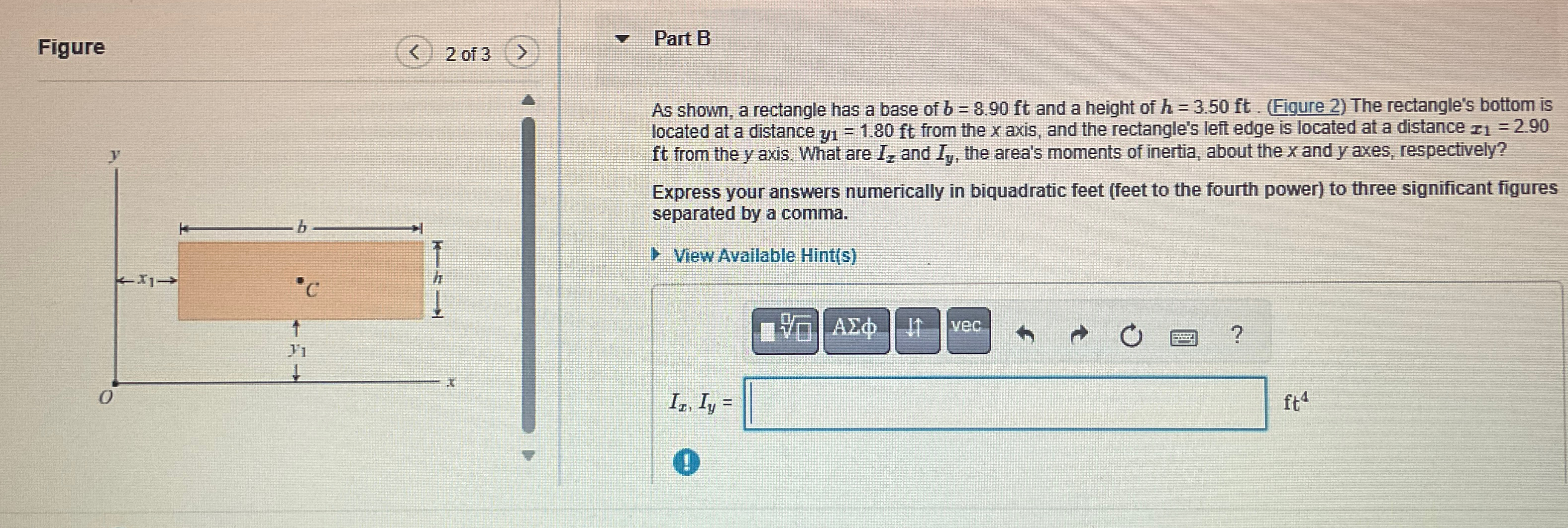 Figure 2 of 3 q , 2 As shown, a rectangle has a