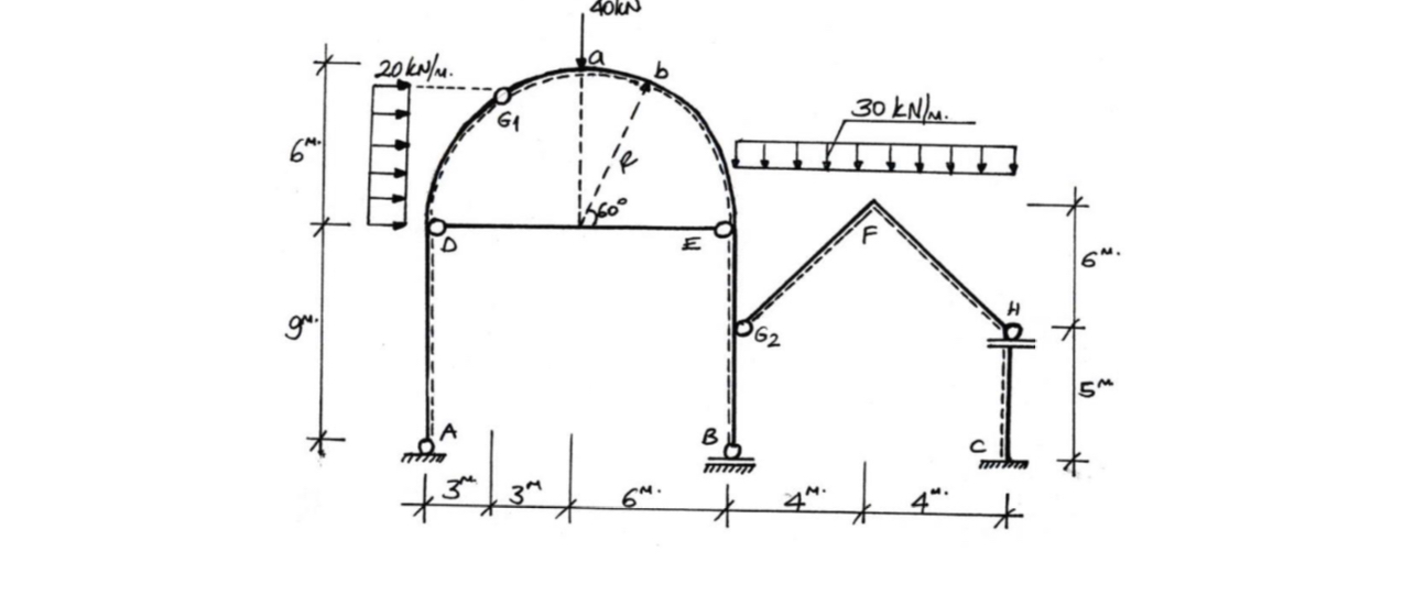 Calculate the support reactions and internal