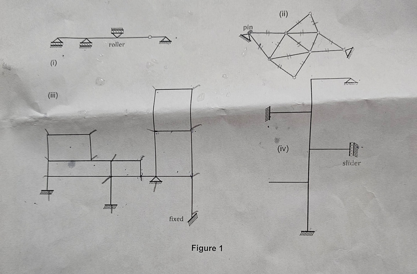 Determine statical and kinematical