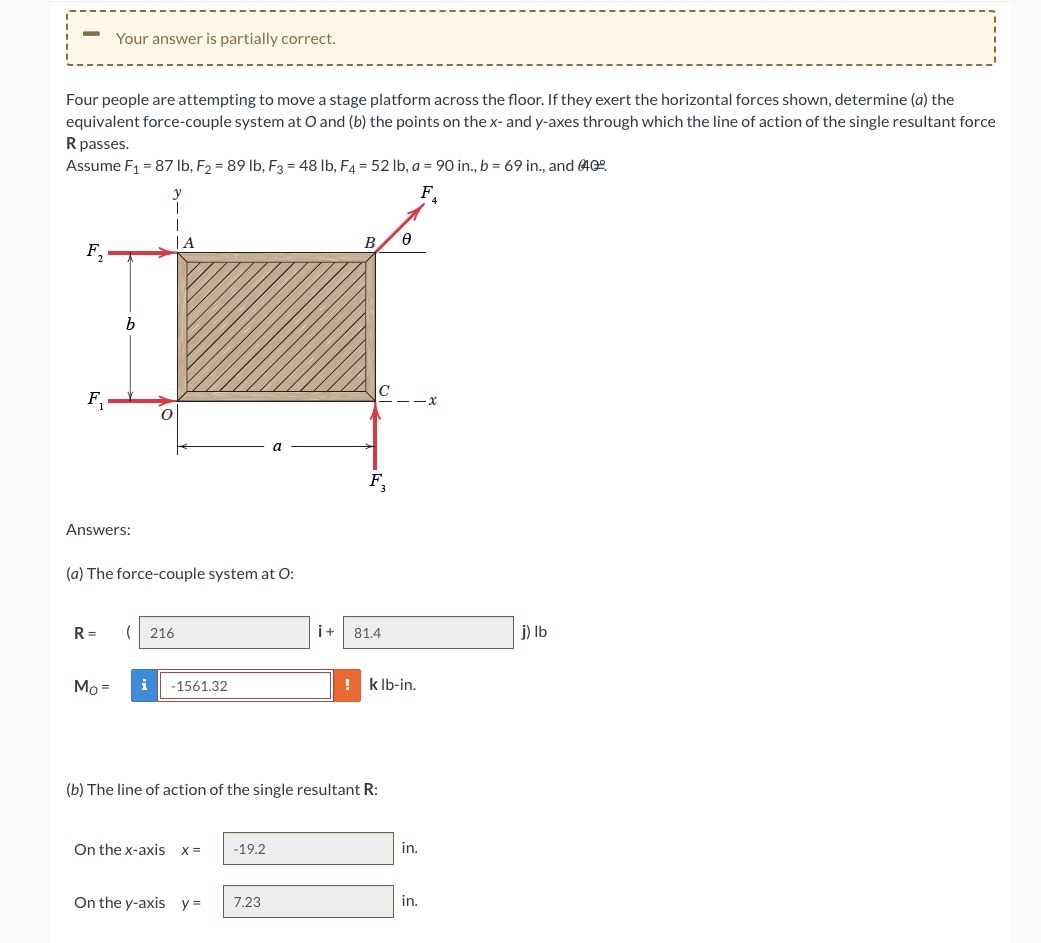 Your answer is partially correct. Four people are