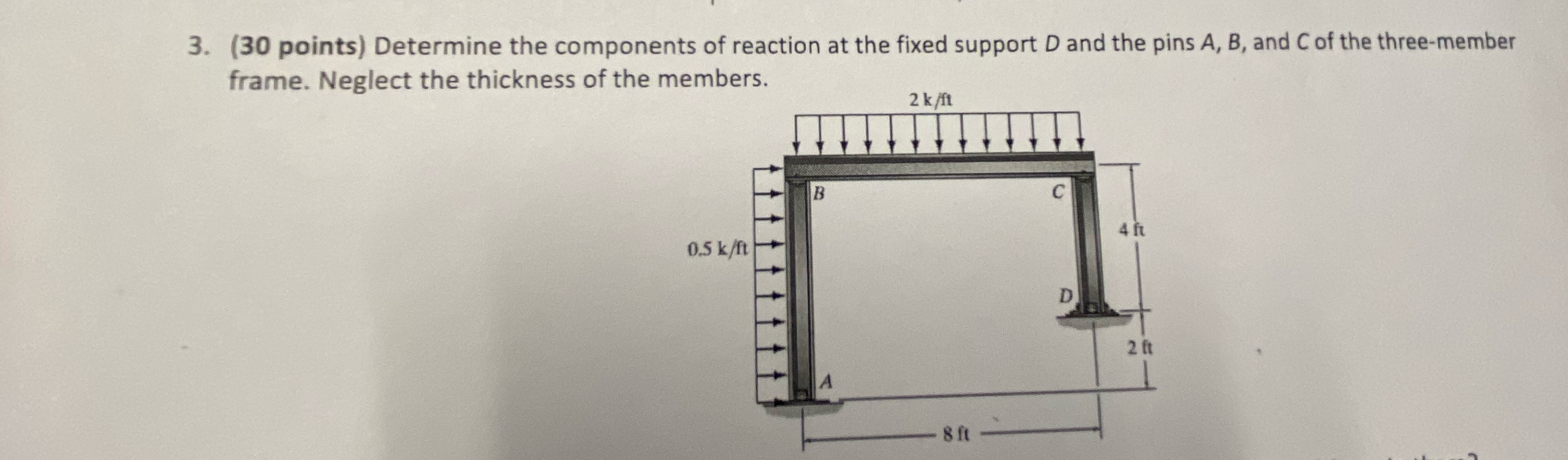 ( 3 0 points ) Determine the components of