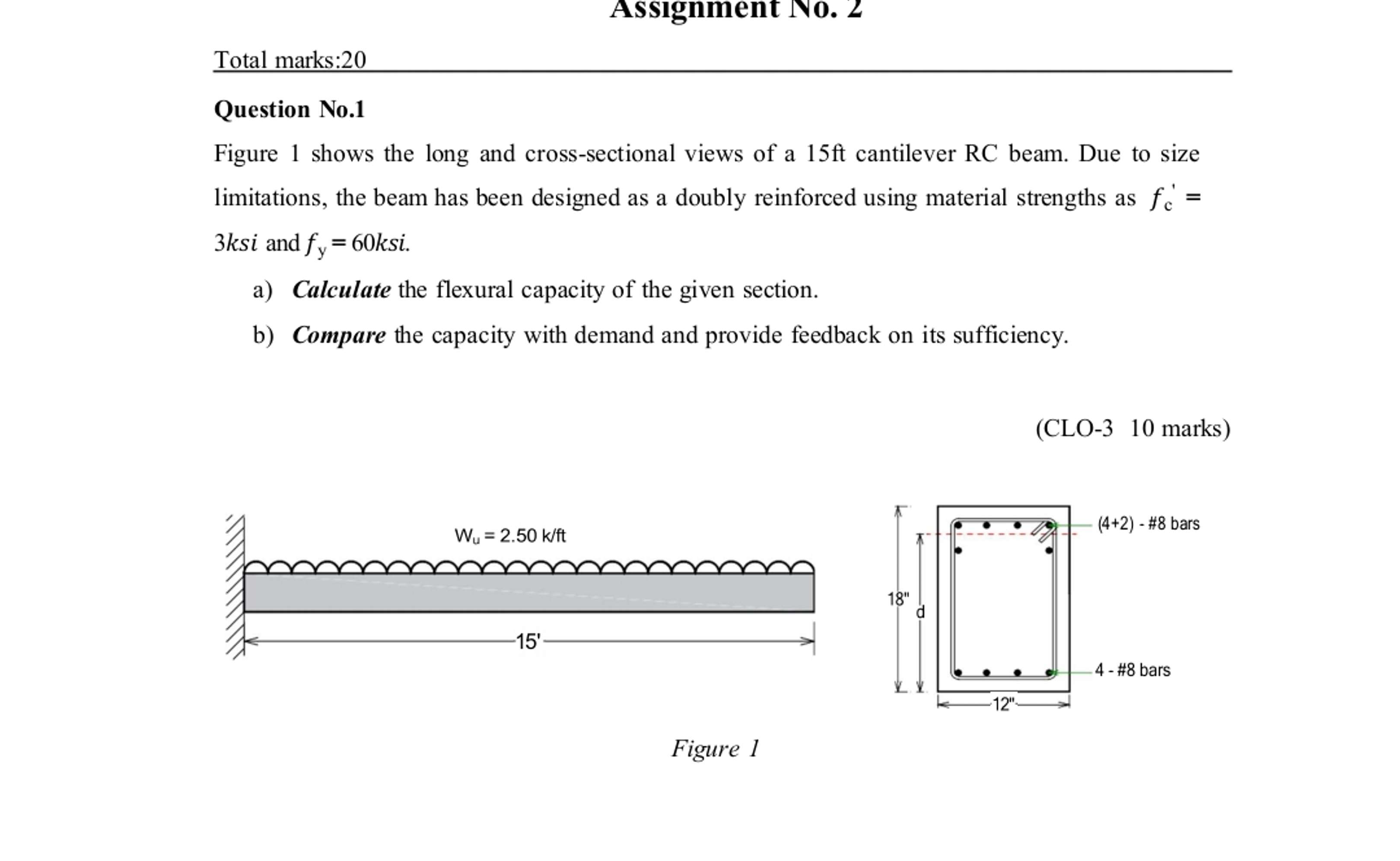 Question No . 1 Figure 1 shows the long and cross