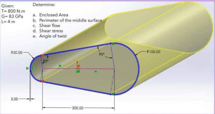 Given: Determine: T = 8 0 0 N . m G = 8 3 GPa a .