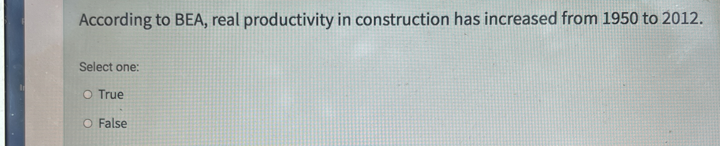 According to BEA, real productivity in
