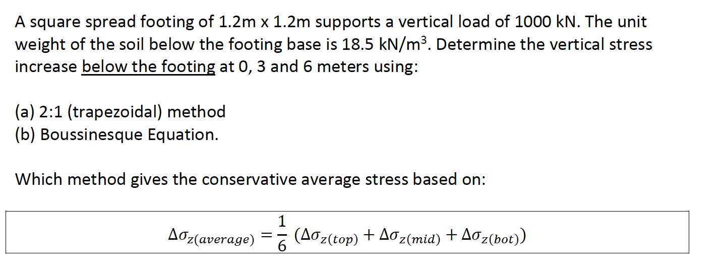 A square spread footing of 1 . 2 m 1 . 2 m